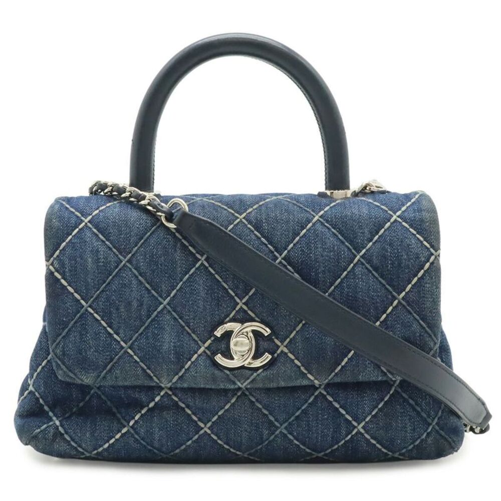Chanel Denim Wild Stitch Flap Bag XS